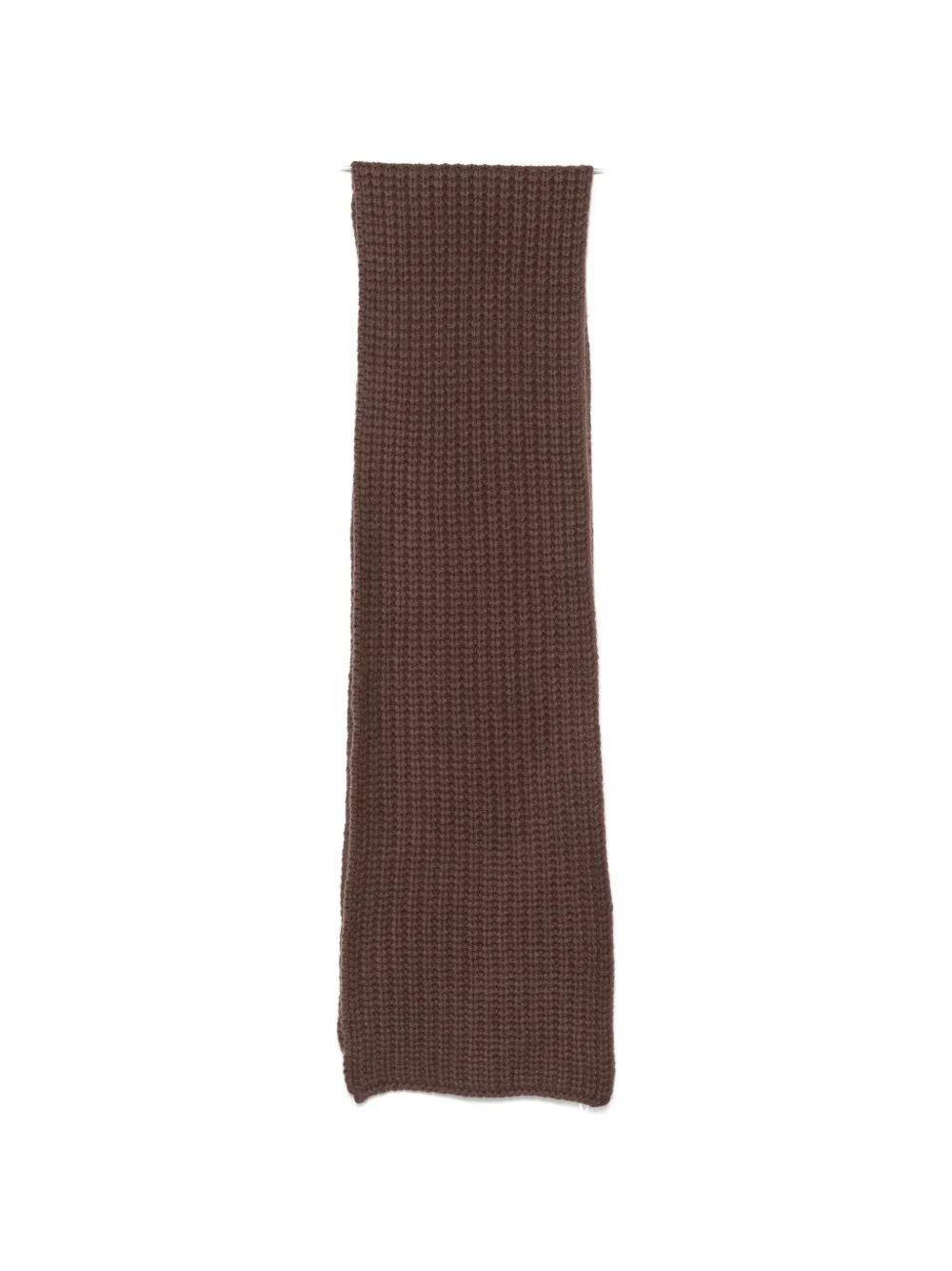 Liska Michaela chunky-knit cashmere scarf - Brown