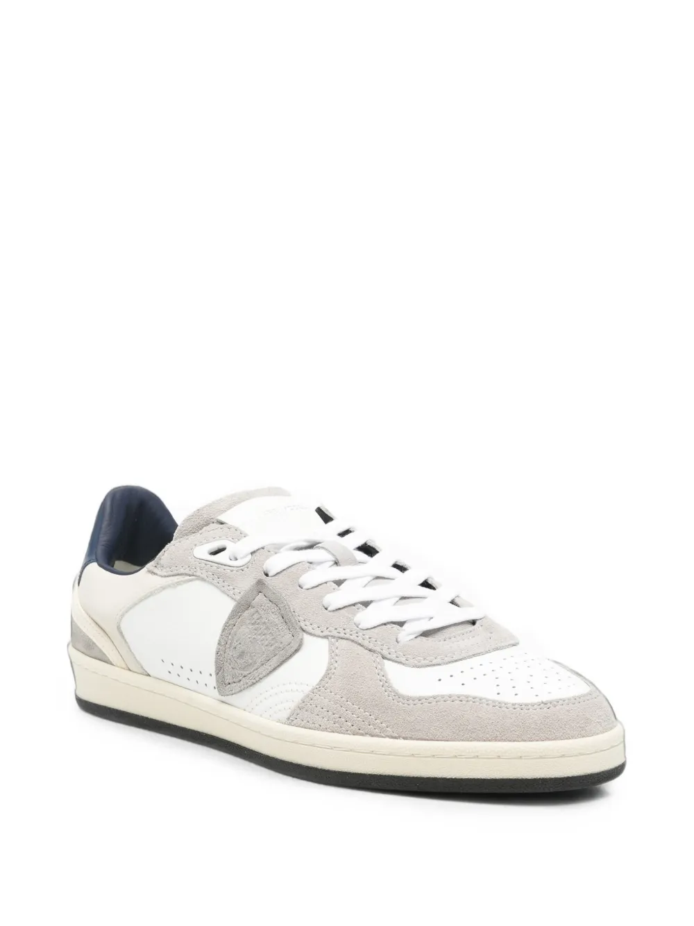 Philippe Model Paris logo-patch panelled sneakers Wit