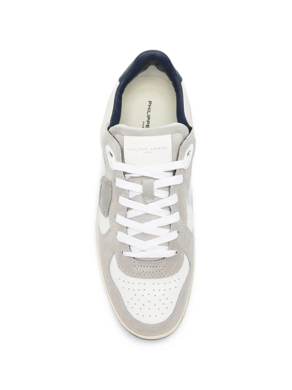 Philippe Model Paris logo-patch panelled sneakers Wit
