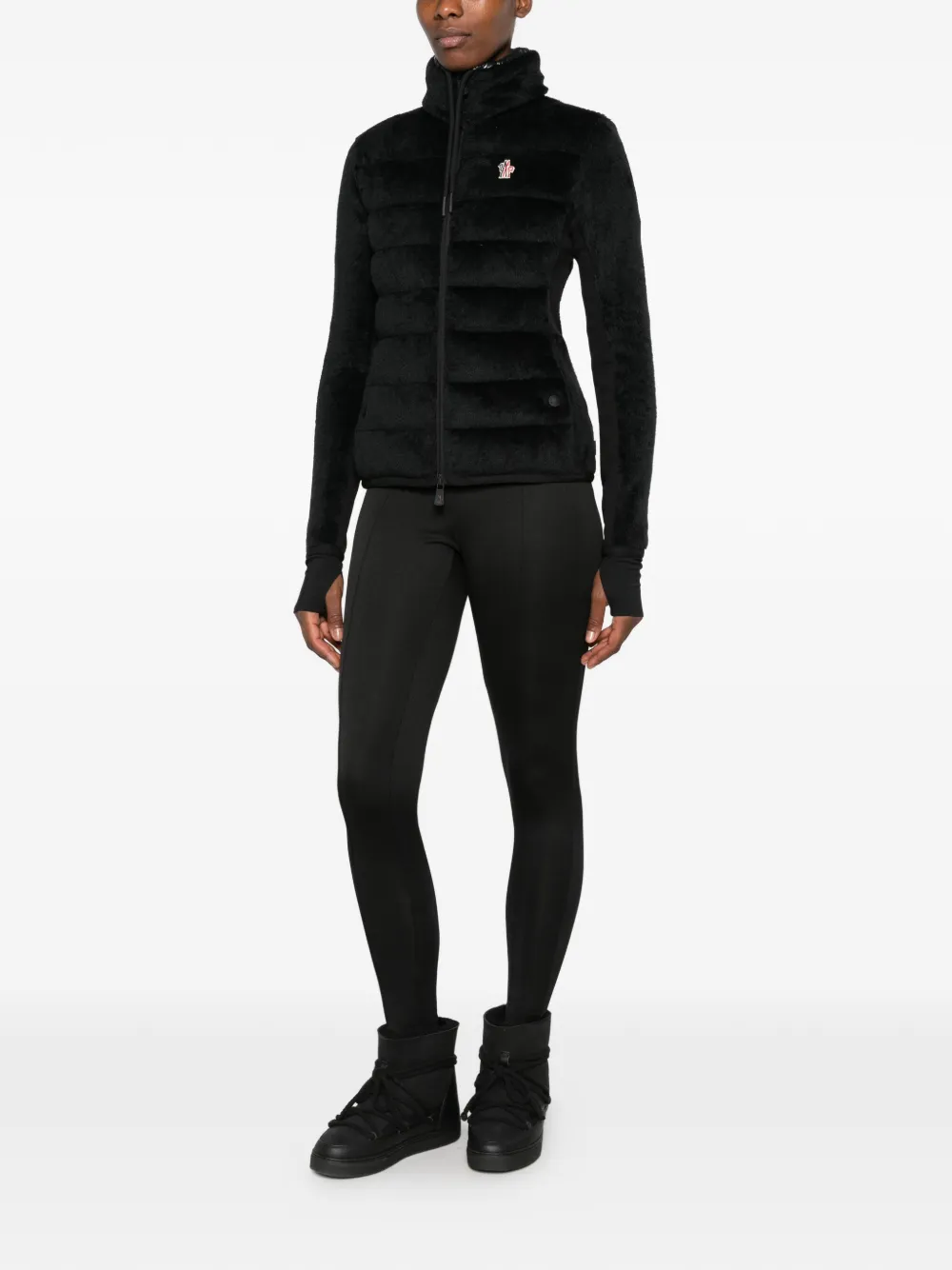 Moncler Grenoble Gewatteerd vest Zwart