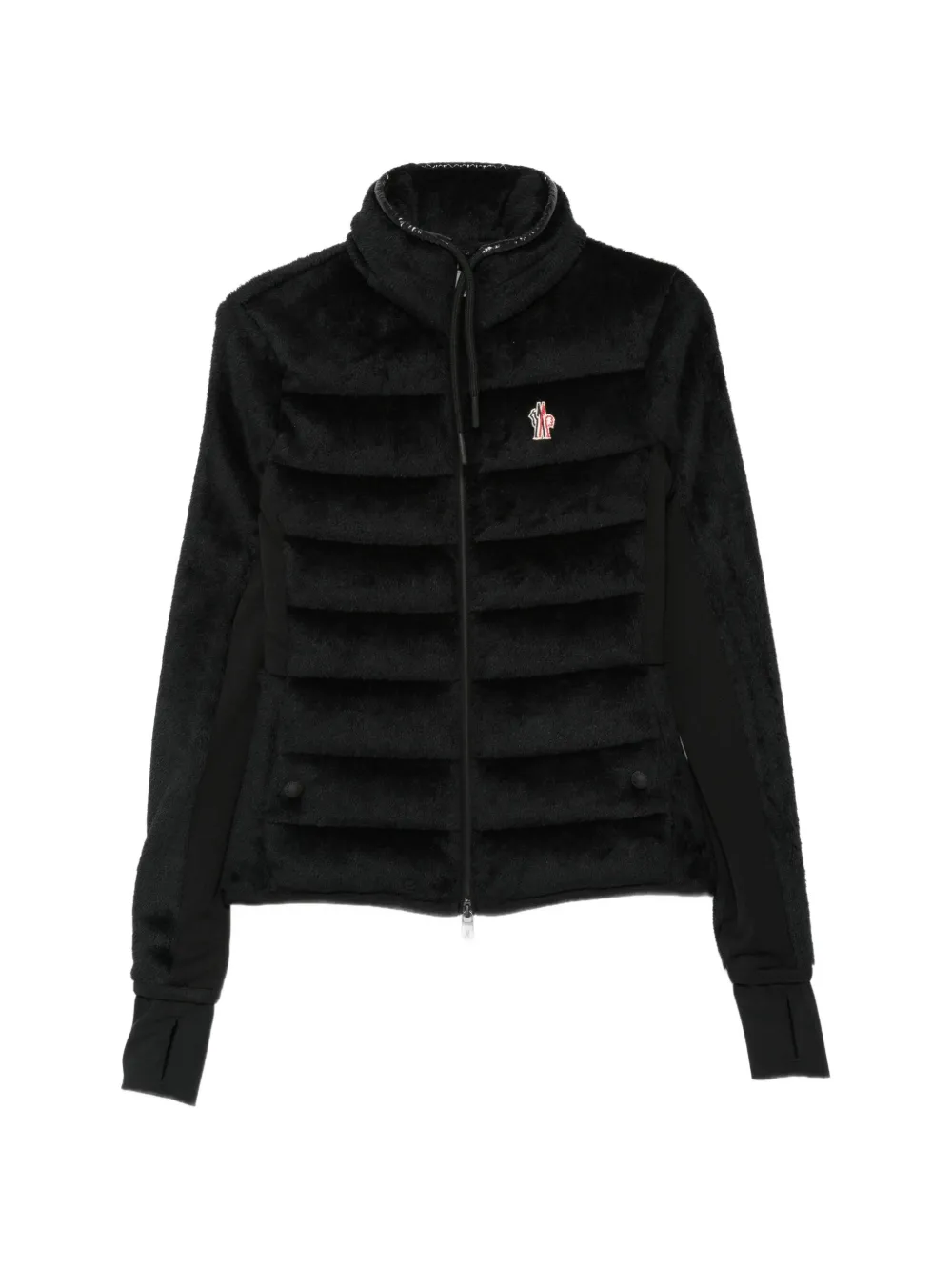Moncler Grenoble padded fleece cardigan - women - Polyester/Elastane/Polyester/Elastane/Polyester/Elastane/Polyamide/Polyester/Elastane/Polyamide...