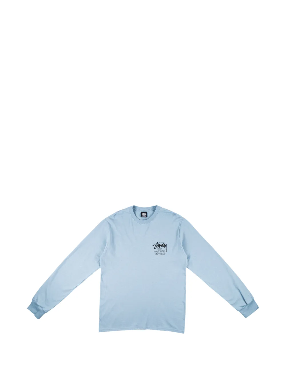 Stüssy Dover Street Market Los Angeles long-sleeve T-shirt Blauw
