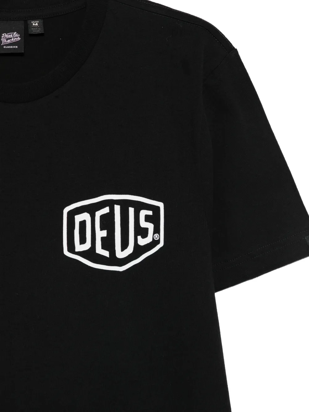 Deus Ex Machina Katoenen T-shirt met logoprint Zwart