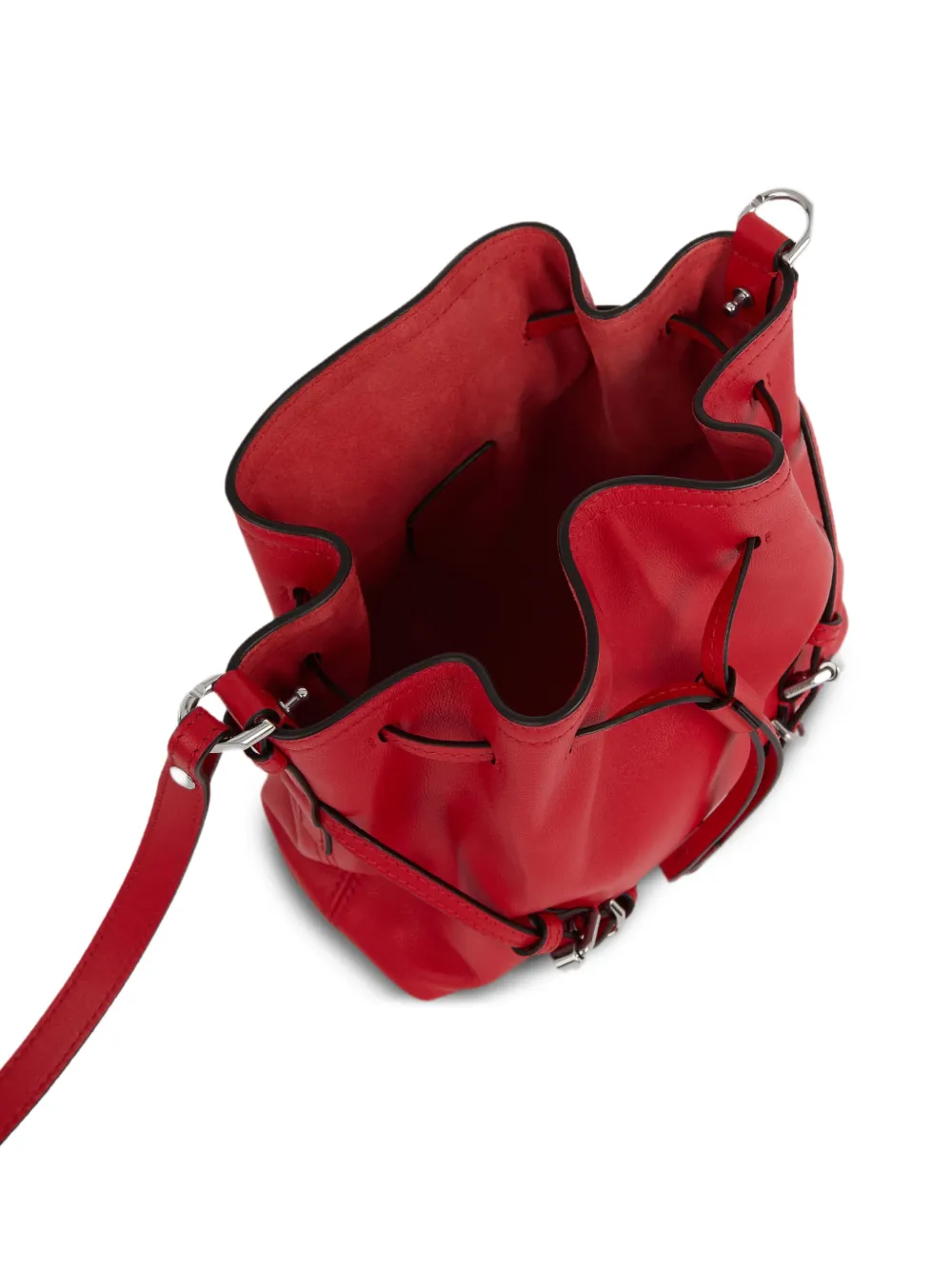 Givenchy Voyou mini-tas van glanzend leer Rood