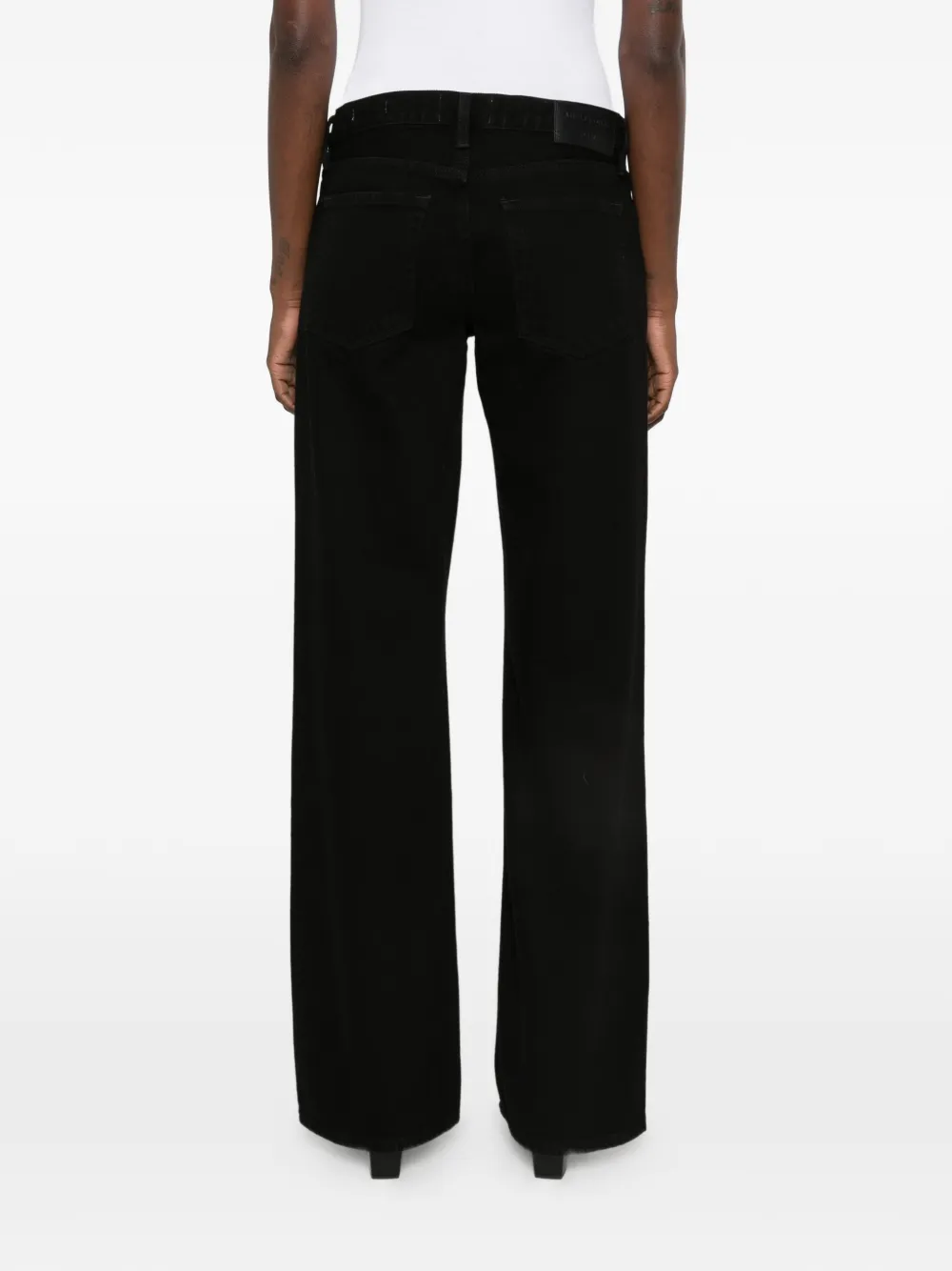 FRAME x Amelia Gray The Gray wide-leg jeans Zwart