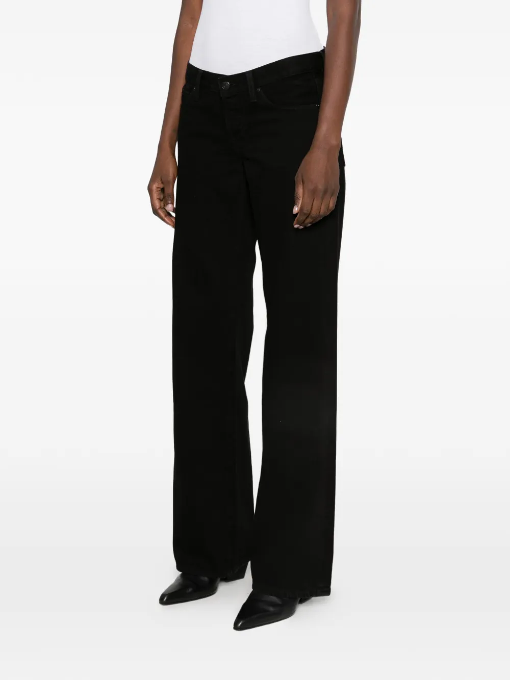 FRAME x Amelia Gray The Gray wide-leg jeans Zwart