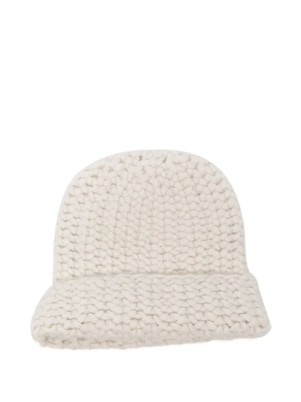 Liska Grofgebreide kasjmier muts Beige