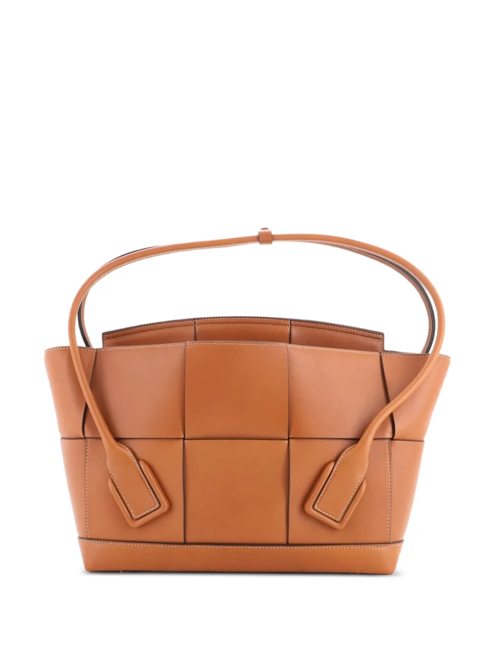 Bottega Veneta Pre-Owned Mittelgroße Arco Bag Maxi Intrecciato Schultertasche - Braun