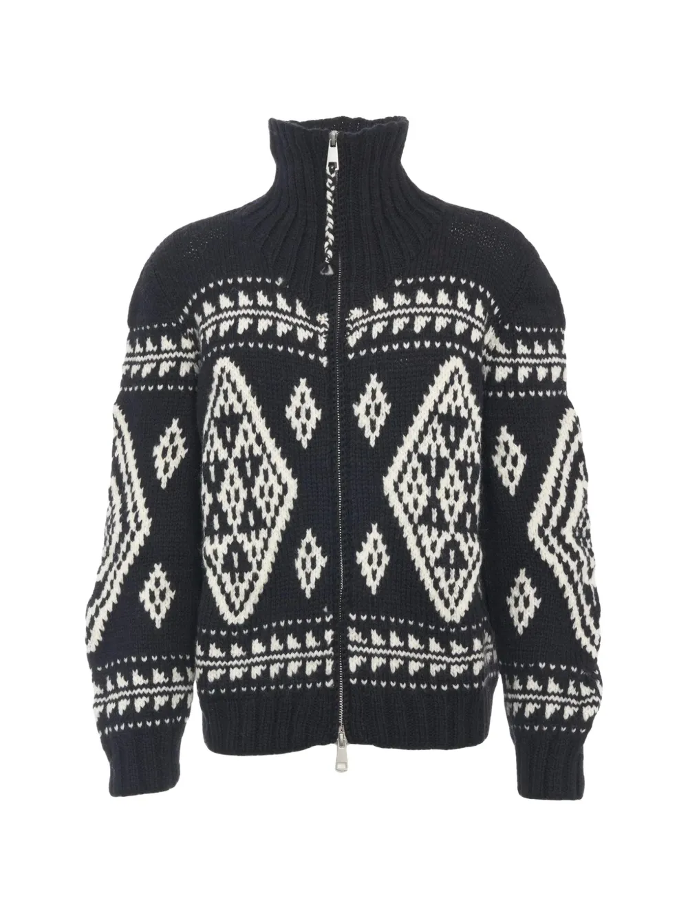 FRANTIC Everest intarsia-knit cardigan