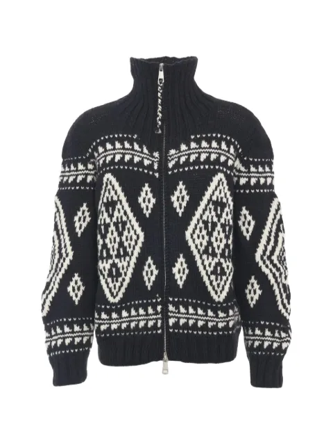 FRANTIC Everest intarsia-knit cardigan