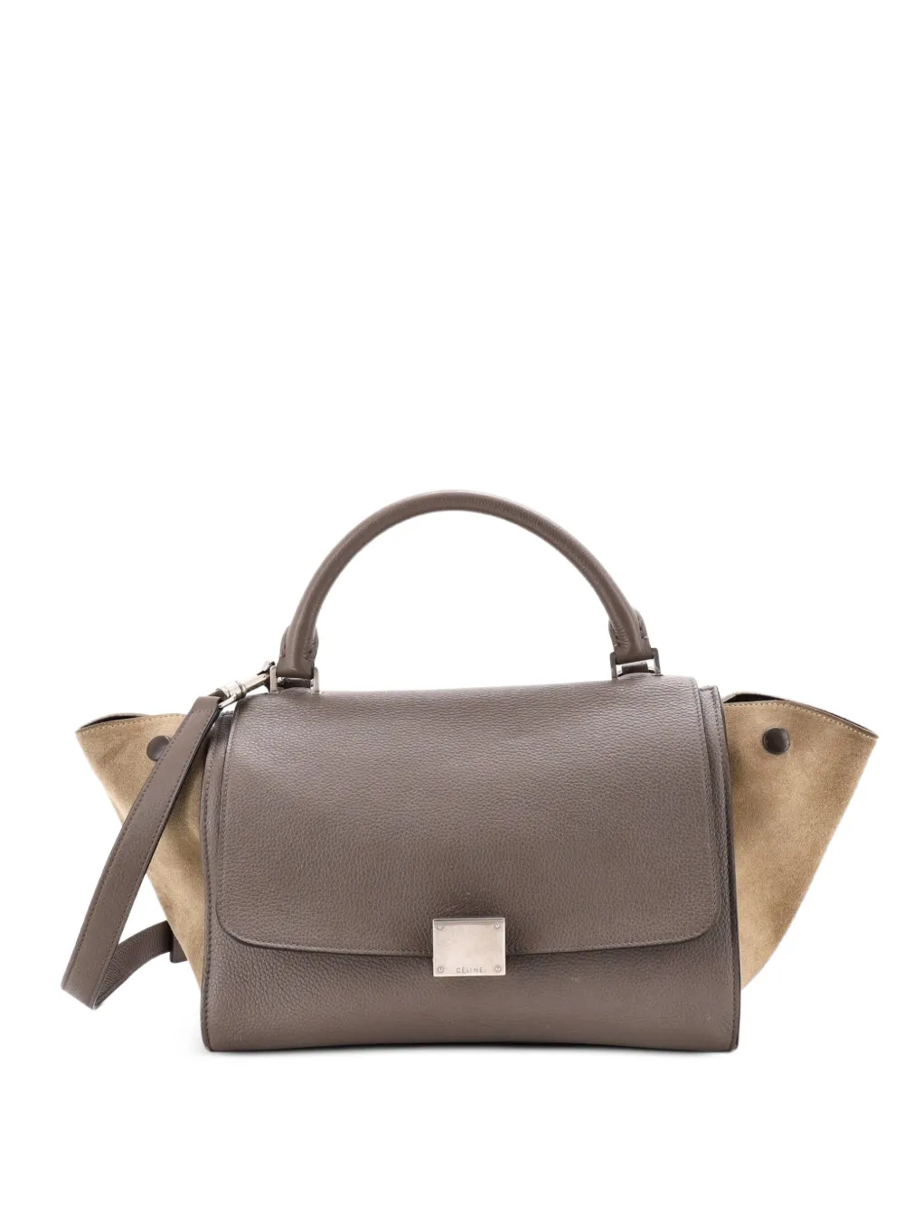 Celine Pre-Owned petit sac à main Tricolour Trapeze Bag en cuir - Marron Celine Pre-Owned petit sac à main Tricolour Trapeze Bag en cuir - Marron