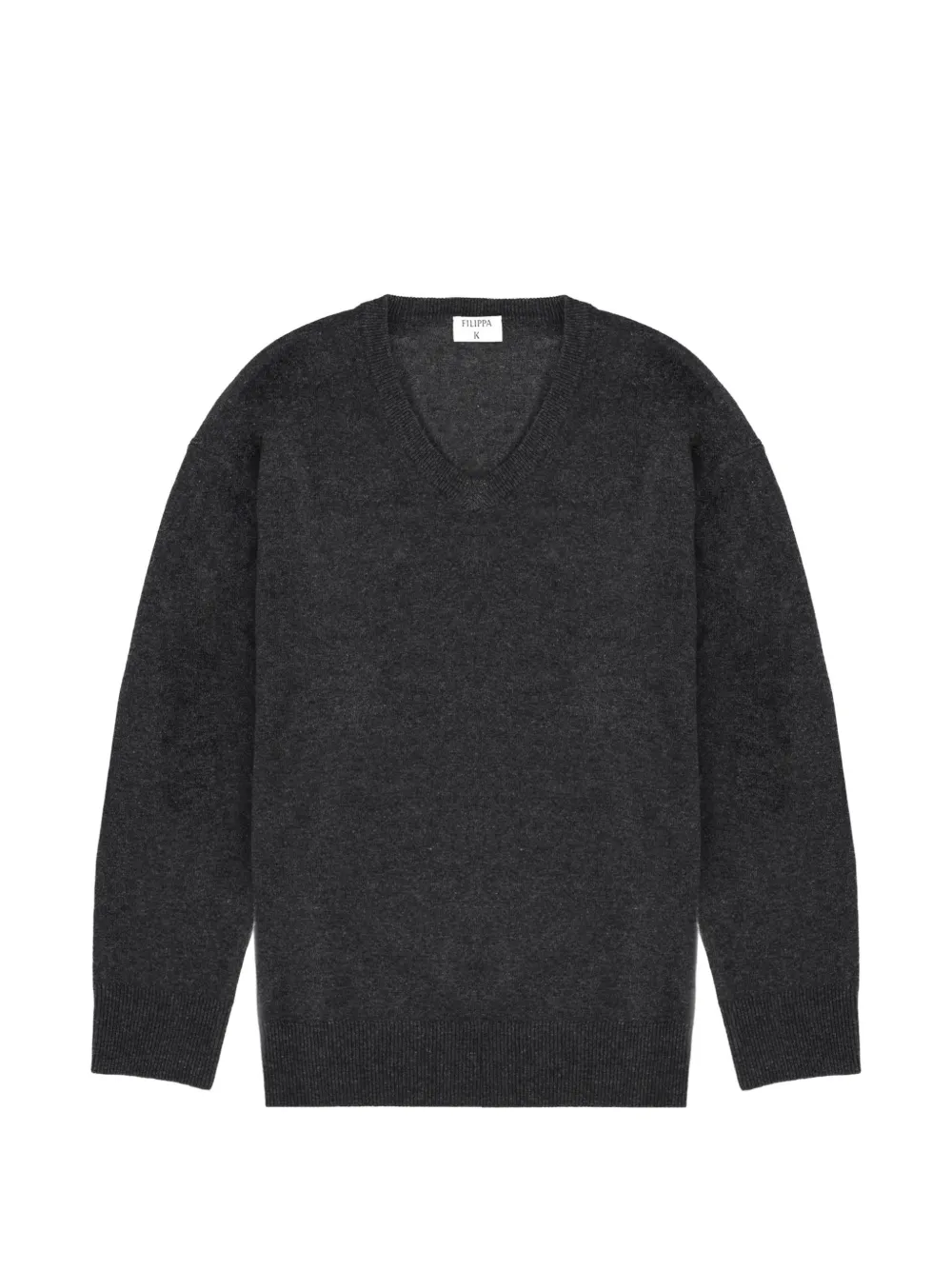 Filippa K V-neck drop-shoulder sweater Grijs