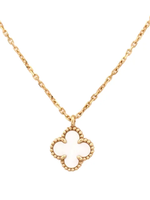 Van Cleef & Arpels Pre-Owned collier Sweet Alhambra Pendant en or jaune 18 carats et nacre