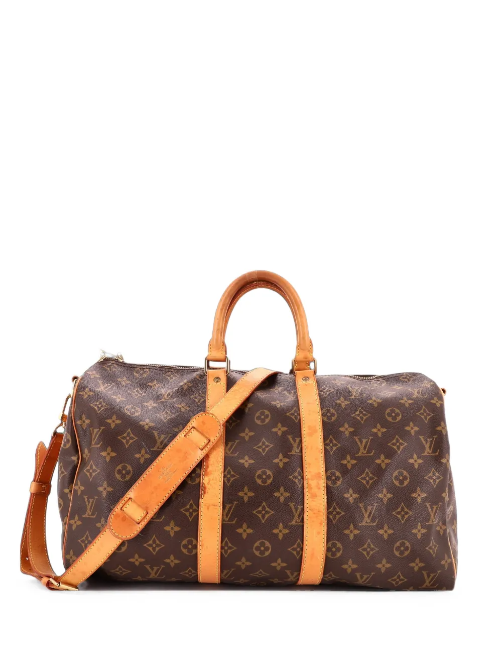 Louis Vuitton Pre-Owned Keepall Bandouliere Bag Monogram Canvas 45 travel bag - Marrone