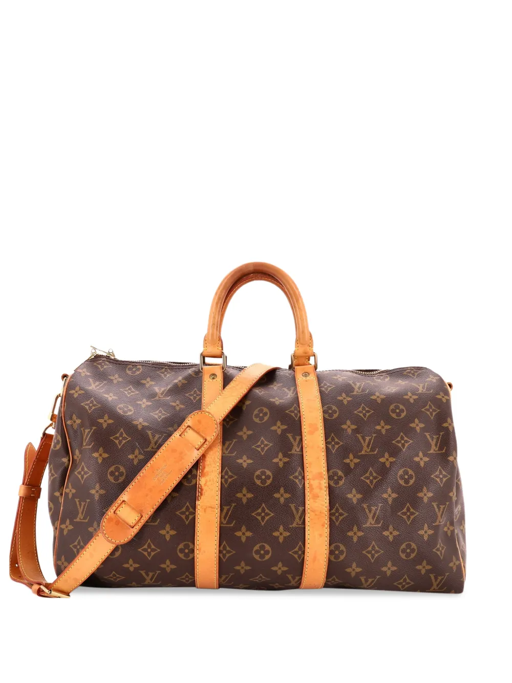 Louis Vuitton Pre-Owned Keepall Bandouliere Bag Monogram Canvas 45 travel bag - Marrone