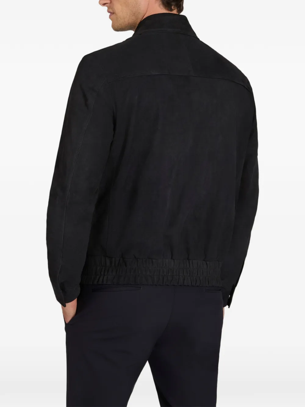 slowear Montedoro suède bomberjack Blauw