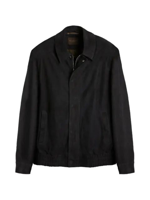 slowear Montedoro suede bomber jacket