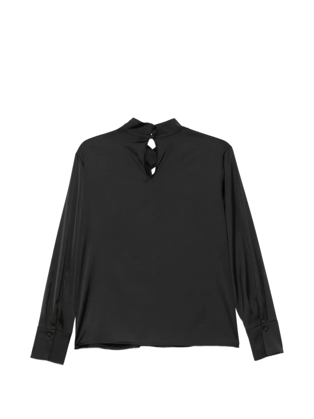 D.Exterior Geplooide blouse Zwart