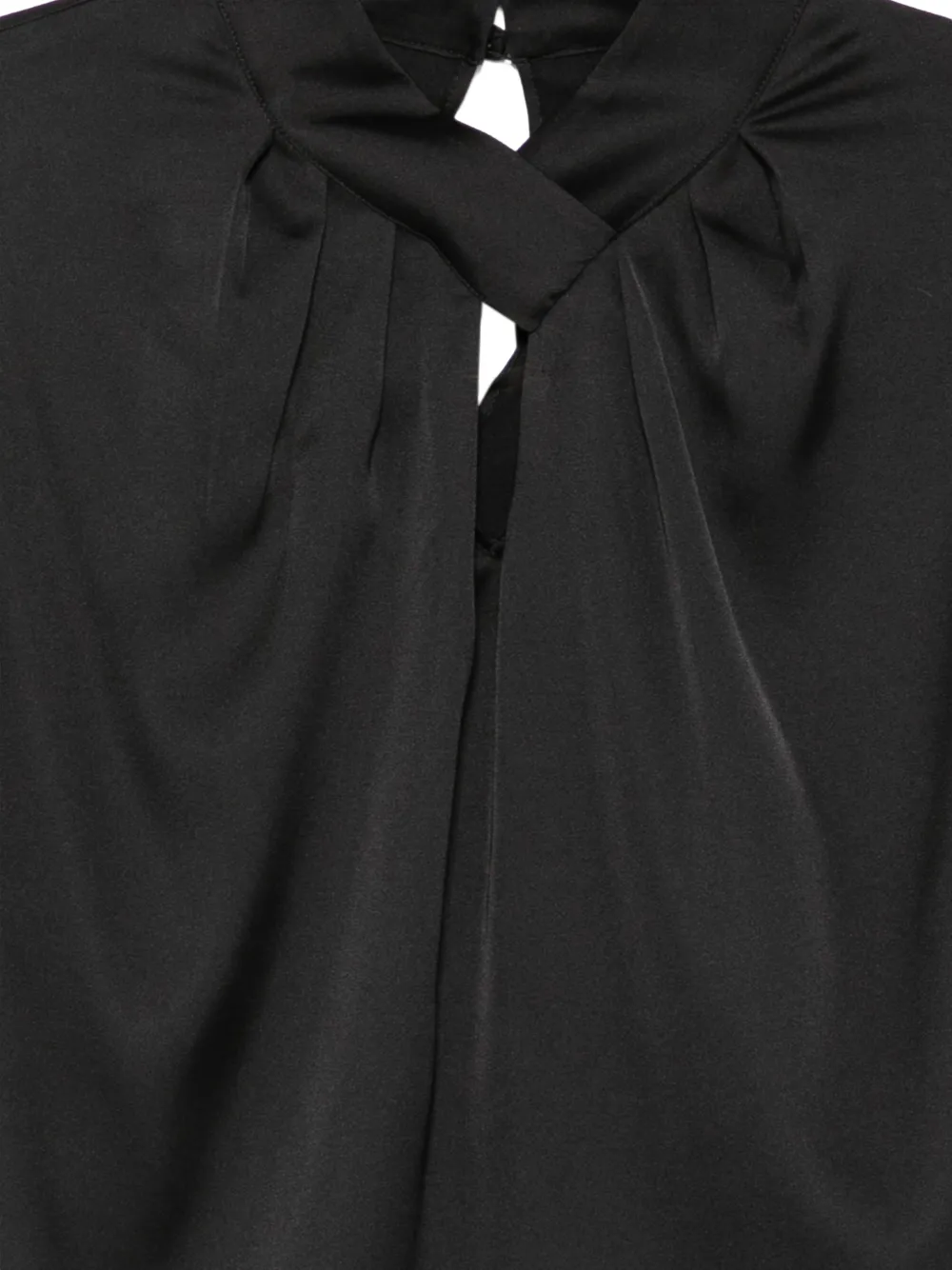 D.Exterior Geplooide blouse Zwart