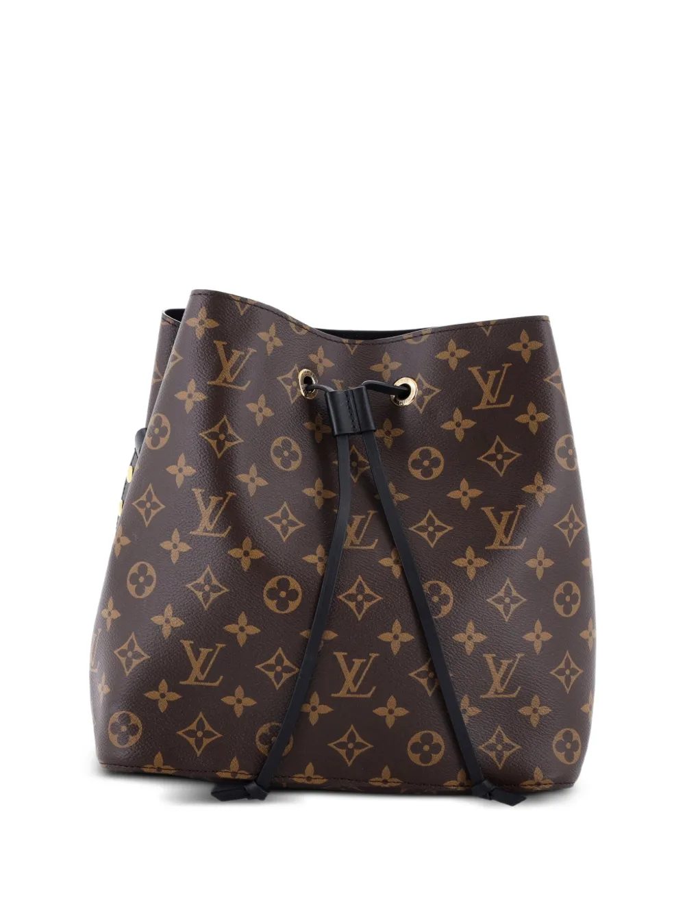Louis Vuitton Pre-Owned NeoNoe Handbag Monogram Canvas with Leather MM bucket bag - Black
