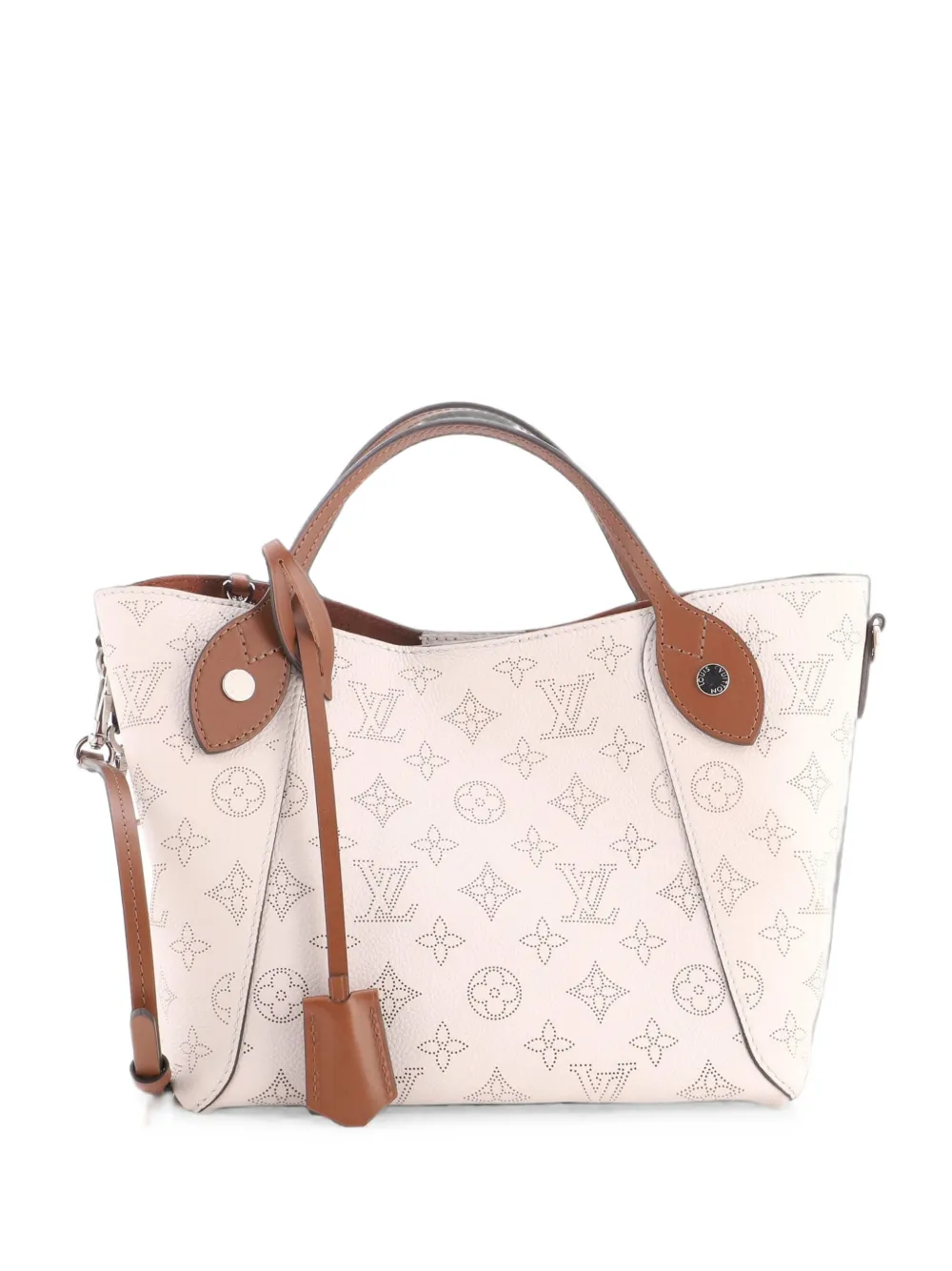 Louis Vuitton Pre-Owned Hina Handbag Mahina Leather PM shoulder bag - Grigio