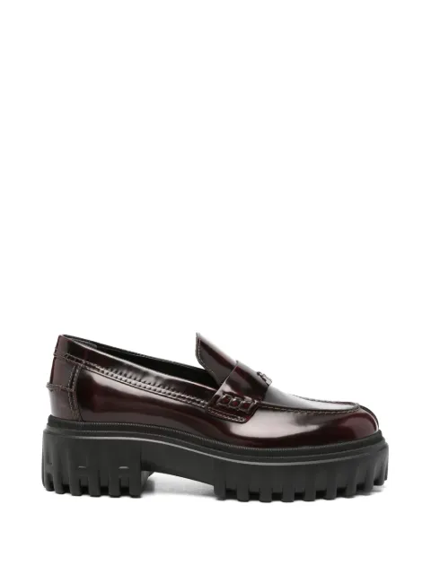 Hogan chunky-sole leather loafers