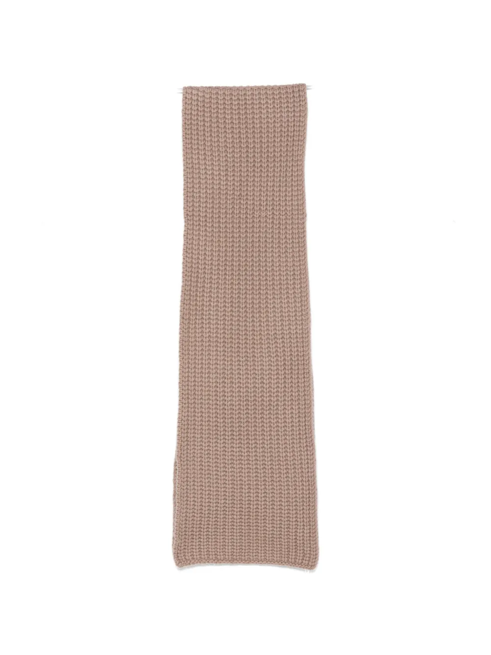 Liska Michaela waffle-knit cashmere scarf - Brown