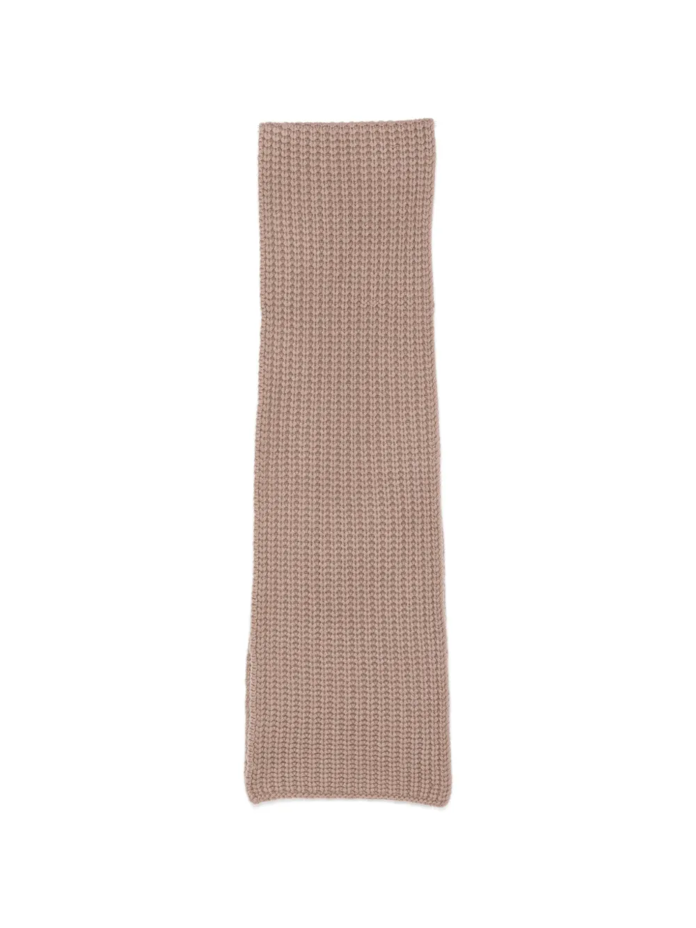 Liska Michaela waffle-knit cashmere scarf - Marrone