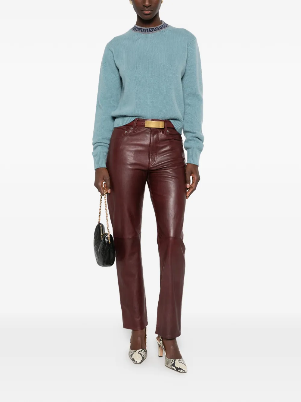 Versace Greca-pattern sweater - Blu