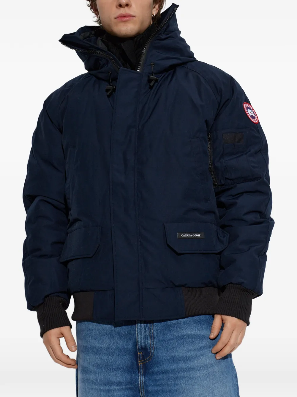 Canada Goose Chilliwack gewatteerd jack met capuchon Blauw