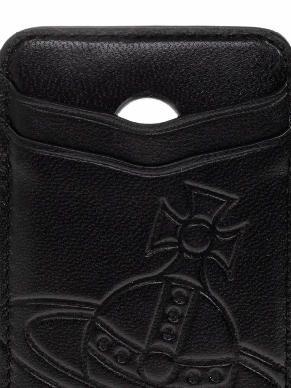 Vivienne Westwood Orb-embossed MagSafe Card Holder | Black | FARFETCH