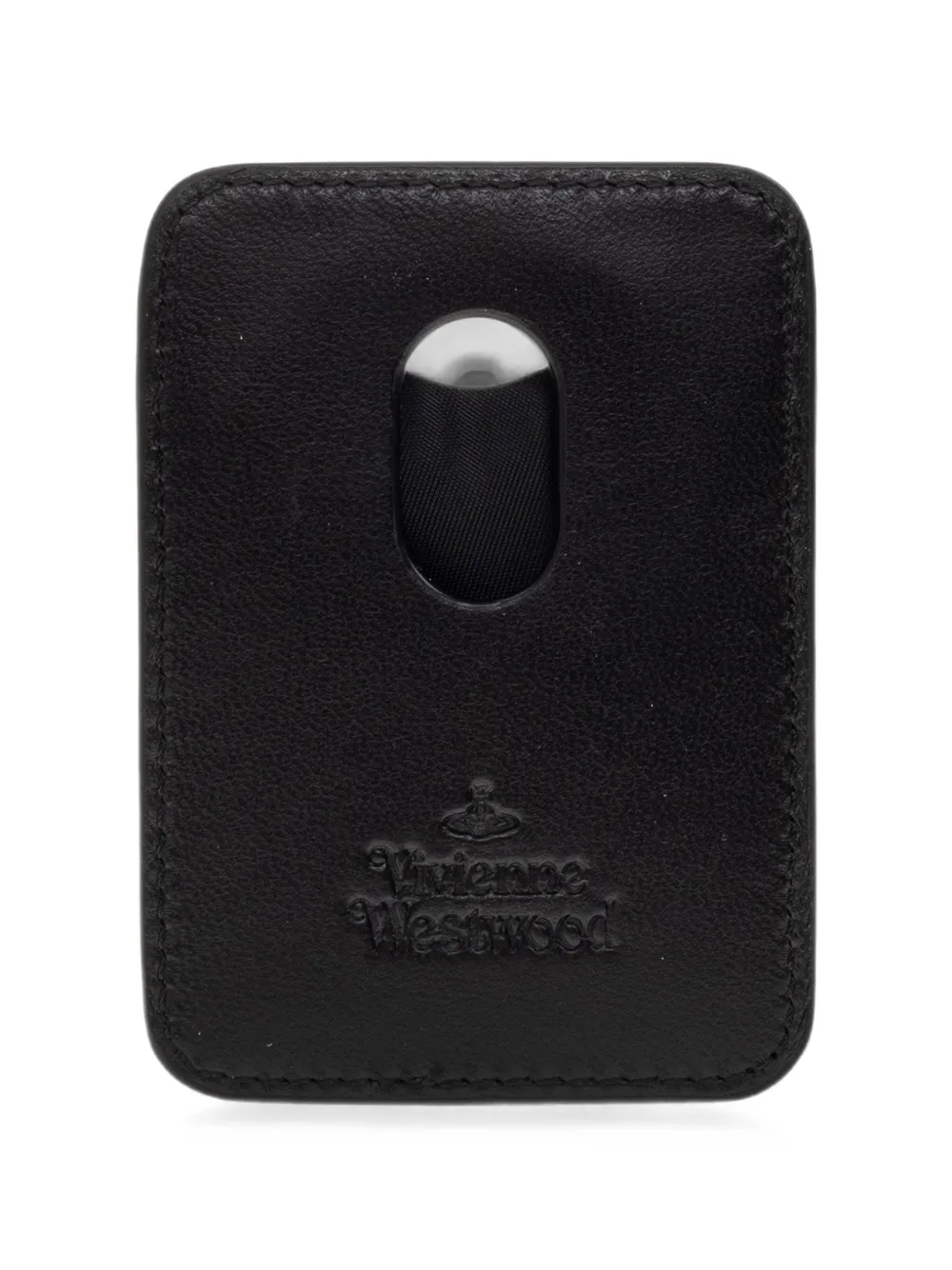 Vivienne Westwood MagSafe pasjeshouder met Orb-reliëf Zwart