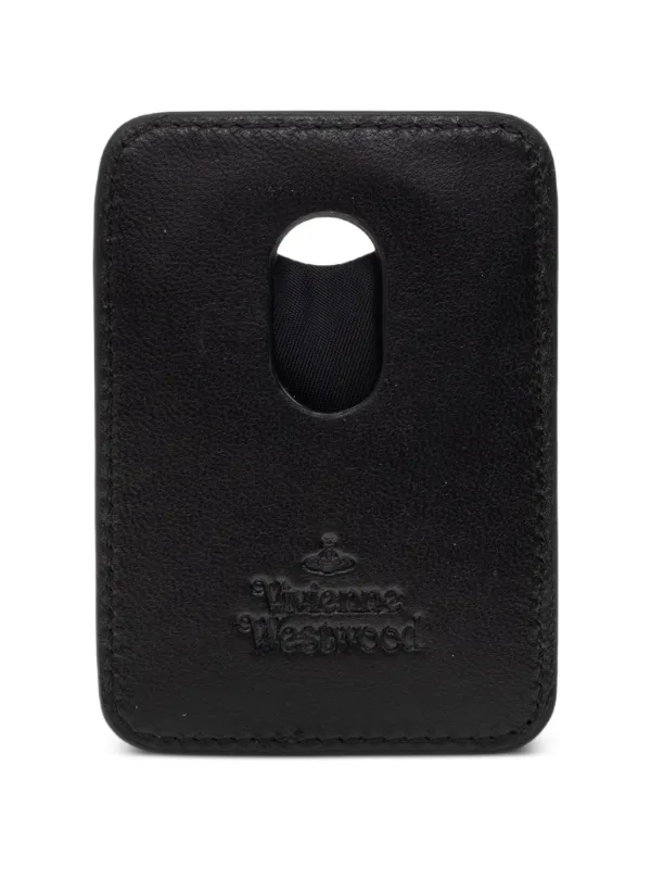 Vivienne Westwood Orb-embossed MagSafe Card Holder | Black | FARFETCH