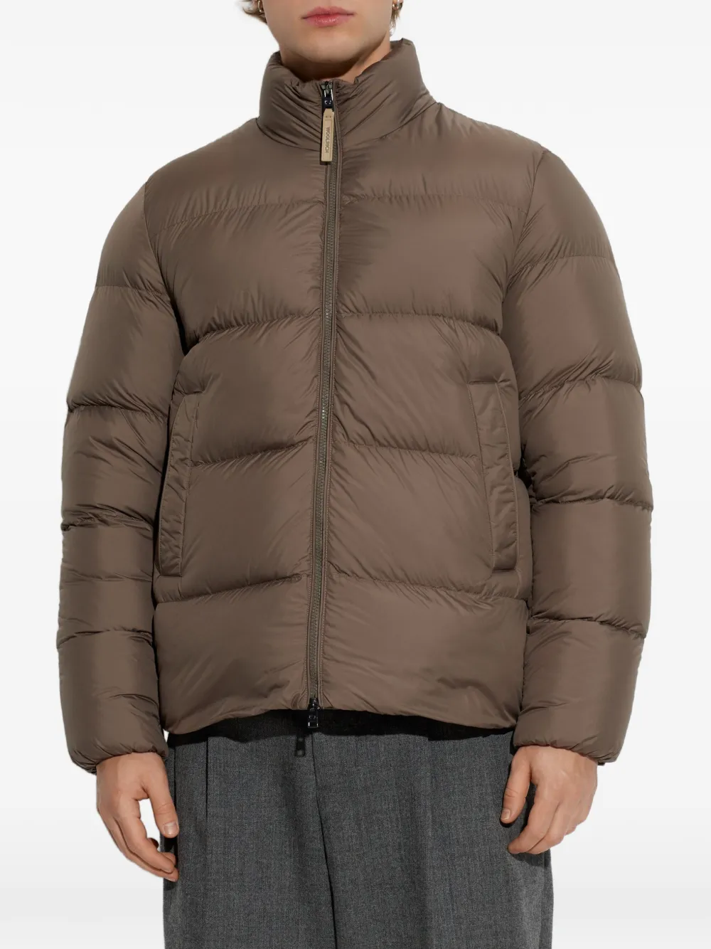 Woolrich Oversized donsjack Bruin