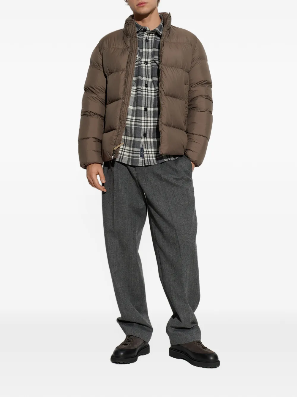 Woolrich Oversized donsjack Bruin