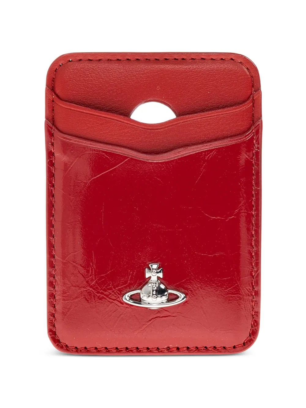 Vivienne Westwood Orb-plaque MagSafe card sleeve - Rosso