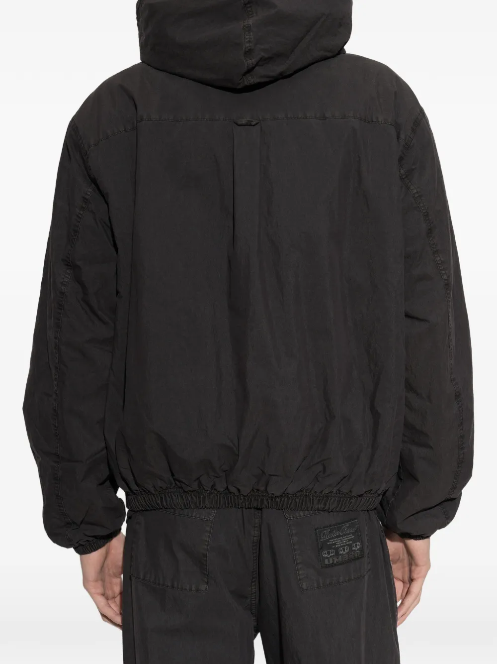 UMBRO logo-patch hooded jacket Zwart