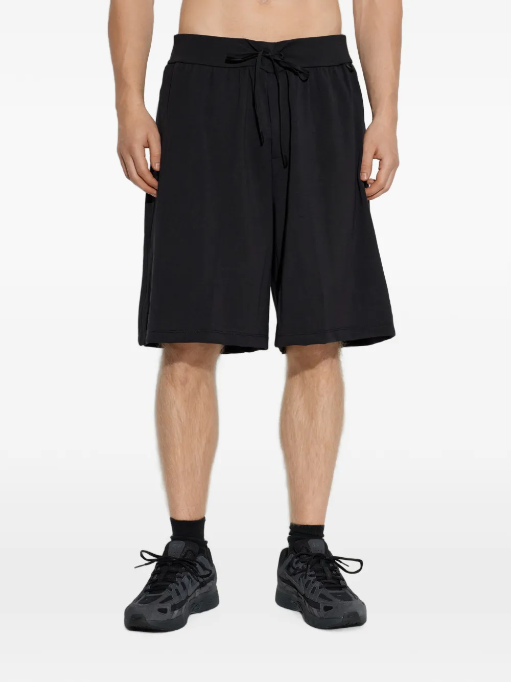 Nike drawstring track shorts Zwart