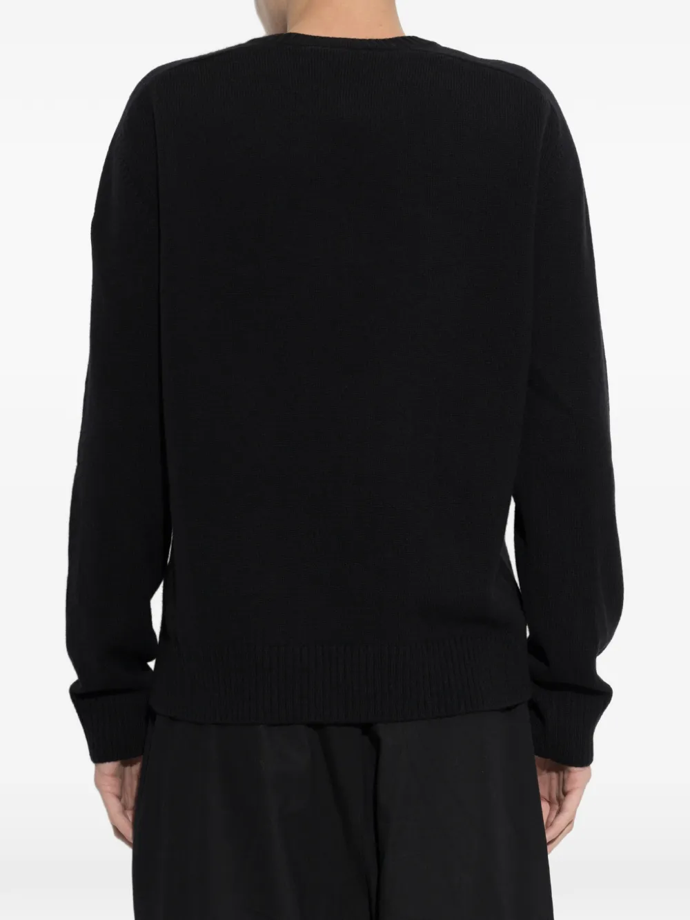 Canada Goose Trui met logo-patch en geribbelde afwerking Zwart