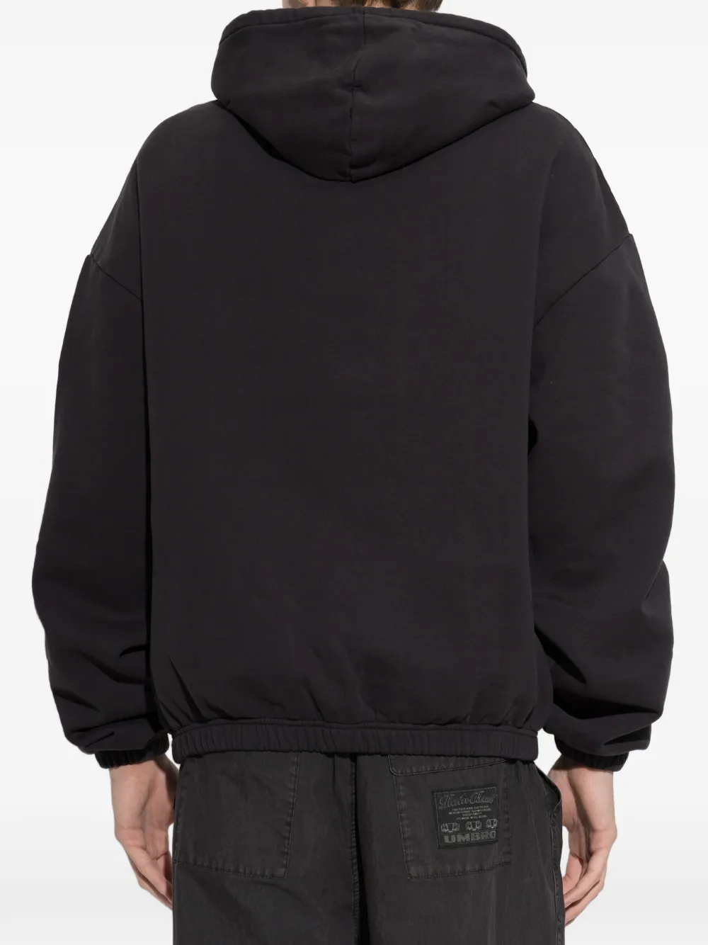 UMBRO logo-print drawstring hoodie Zwart