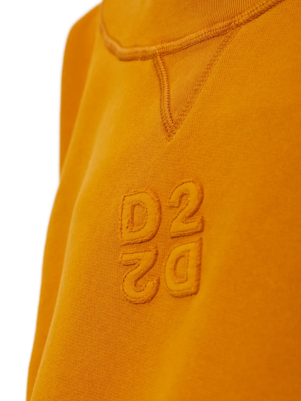 DSQUARED2 Sweater met geborduurd logo Oranje