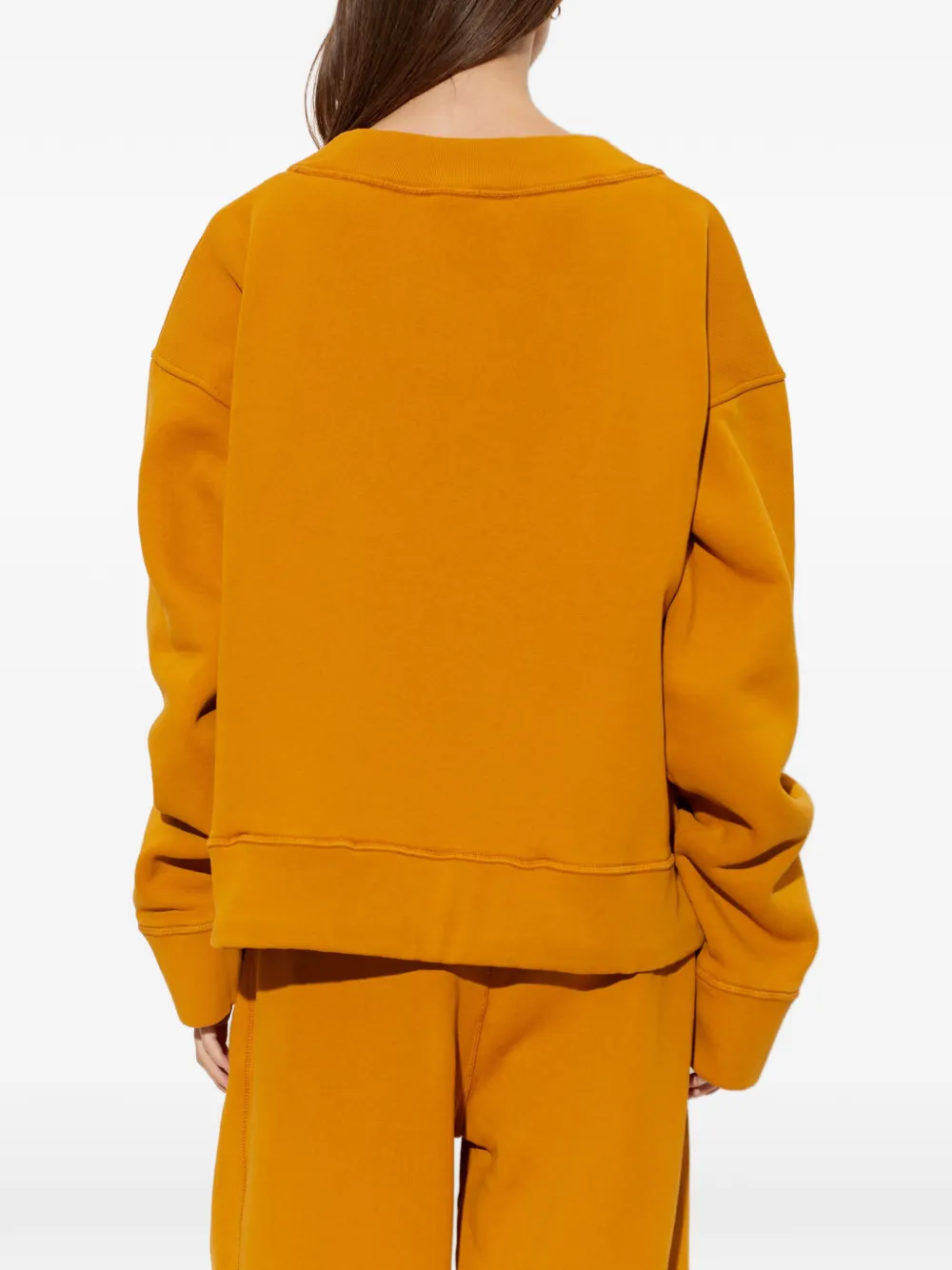 DSQUARED2 Sweater met geborduurd logo Oranje