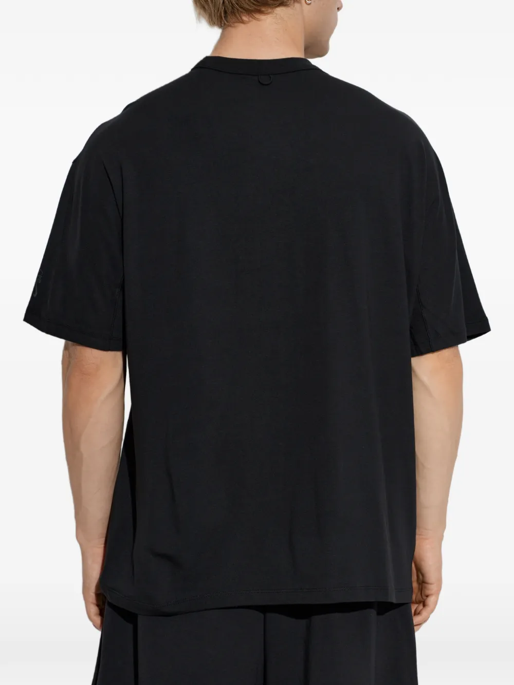 Nike logo-print T-shirt Zwart