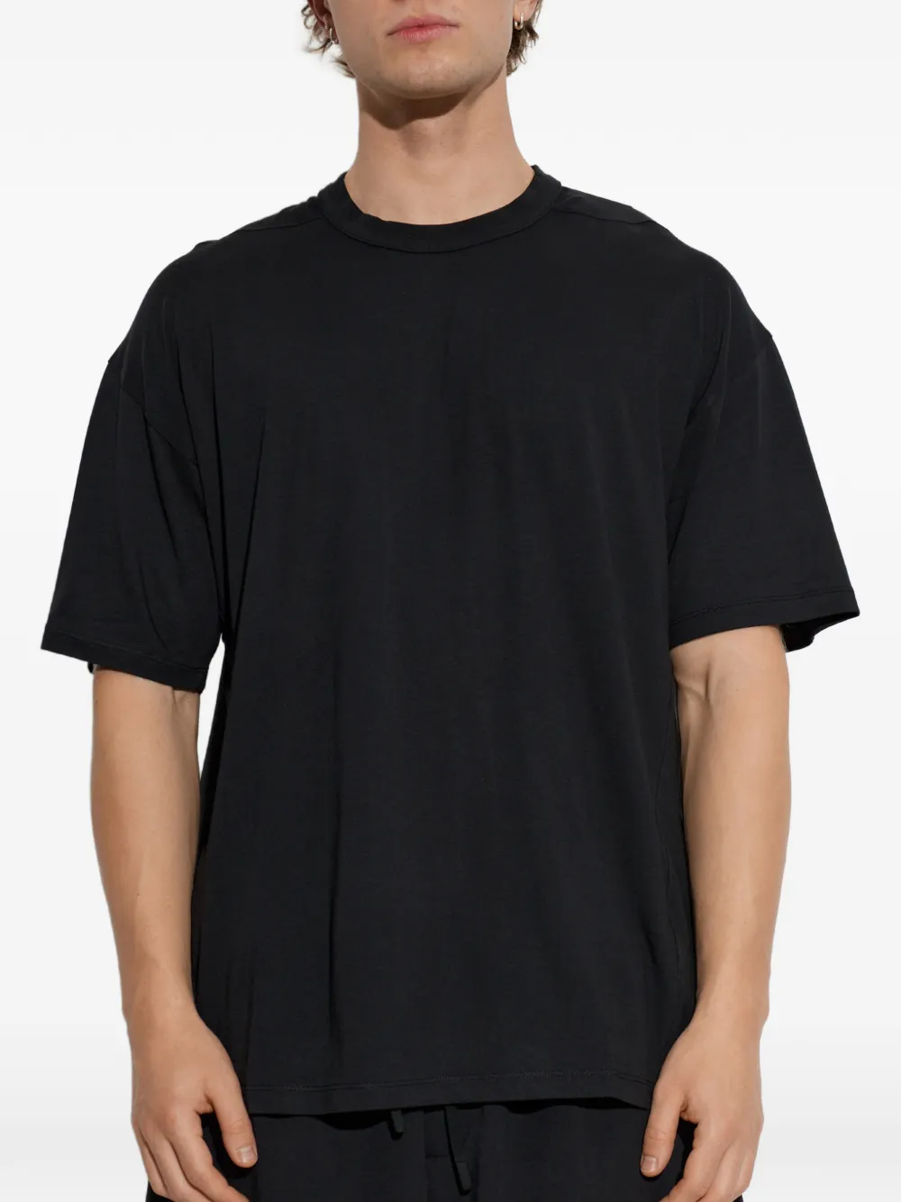 Nike logo-print T-shirt Zwart