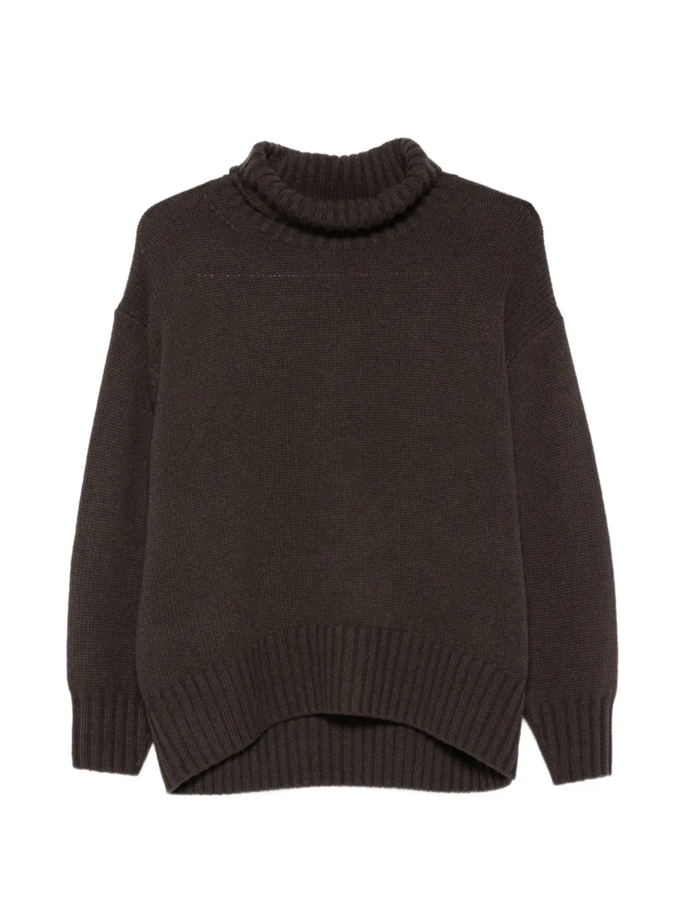 Ftc roll-neck ribbed-trim sweater