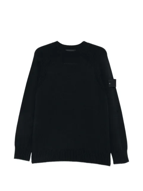 Stone Island logo-patch raglan-sleeve sweater
