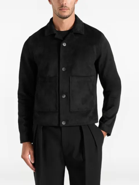 Manière De Voir Michelin suede jacket with revere collar