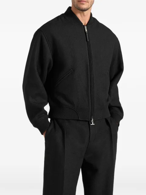Manière De Voir veste bomber Leandro en laine brossée à chevrons