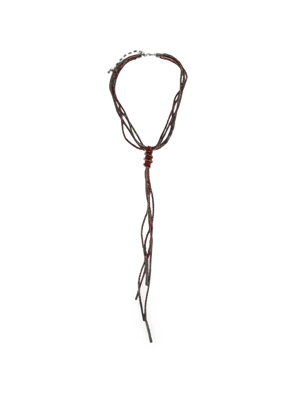 Antonelli multi-strand necklace - Marrone