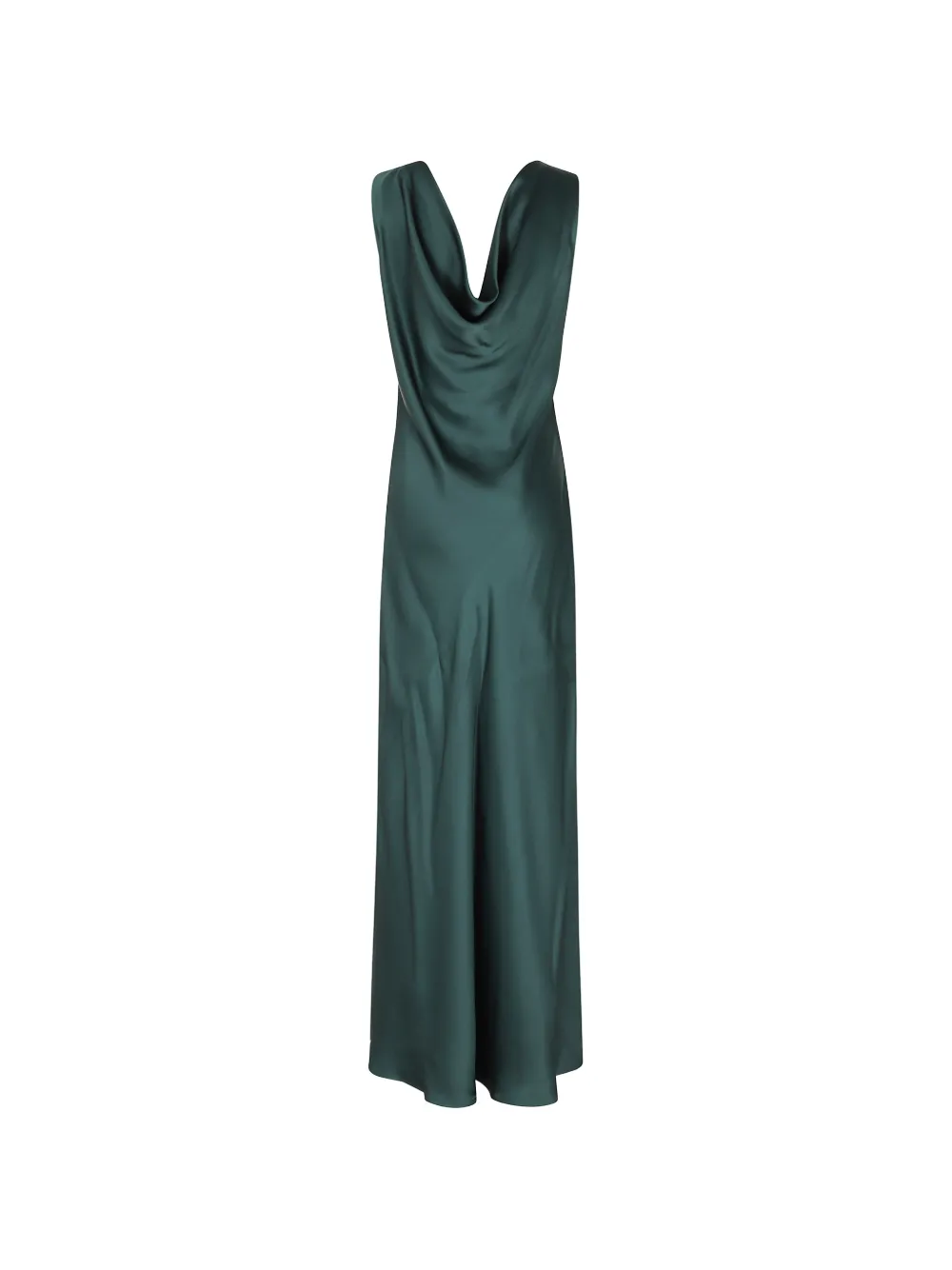 Antonelli cowl-back maxi dress Groen